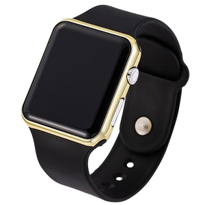 2020 nova rosa casual relógios de pulso feminino relógio led digital esporte masculino relógio de pulso silicone feminino reloj mujer erkek kol saati