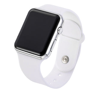2020 nova rosa casual relógios de pulso feminino relógio led digital esporte masculino relógio de pulso silicone feminino reloj mujer erkek kol saati
