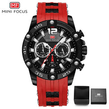 Load image into Gallery viewer, Mini foco moda esporte relógio masculino à prova dwaterproof água dos homens relógios marca superior de luxo quartzo relogio masculino hombre pulseira silicone