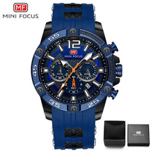 Load image into Gallery viewer, Mini foco moda esporte relógio masculino à prova dwaterproof água dos homens relógios marca superior de luxo quartzo relogio masculino hombre pulseira silicone