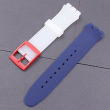 Load image into Gallery viewer, Watch Accessories Strap Bezel Clasp Free Combination 17-19mm Strap For Swatch GB274 SUOB702 GW164  Men Women Watch Strap