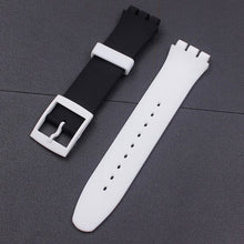 Load image into Gallery viewer, Watch Accessories Strap Bezel Clasp Free Combination 17-19mm Strap For Swatch GB274 SUOB702 GW164  Men Women Watch Strap