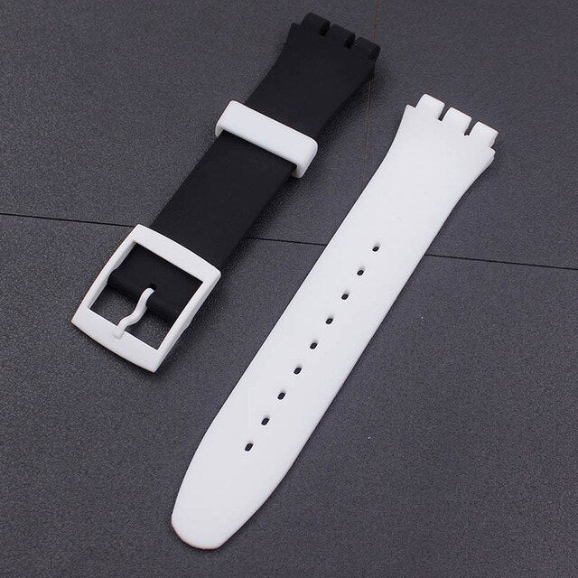 Watch Accessories Strap Bezel Clasp Free Combination 17-19mm Strap For Swatch GB274 SUOB702 GW164  Men Women Watch Strap