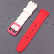 Load image into Gallery viewer, Watch Accessories Strap Bezel Clasp Free Combination 17-19mm Strap For Swatch GB274 SUOB702 GW164  Men Women Watch Strap