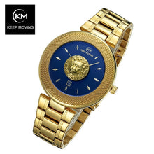 Load image into Gallery viewer, Lion head watch woman rose gold watch KEEP MOVING women top famous Brand Luxury Casual Quartz Watch relogio feminino
