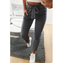 Load image into Gallery viewer, New 2018 fashion winter women suede pants style ladies Leather bottoms female trouser Casual pencil pants high waist trousers