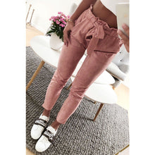 Load image into Gallery viewer, New 2018 fashion winter women suede pants style ladies Leather bottoms female trouser Casual pencil pants high waist trousers