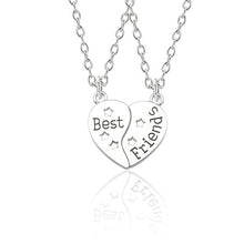 Load image into Gallery viewer, Best Friend Necklace Women Crystal Heart Tai Chi Crown Best Friends Forever Necklaces Pendants Friendship BFF Jewelry Collier