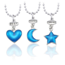 Load image into Gallery viewer, Best Friend Necklace Women Crystal Heart Tai Chi Crown Best Friends Forever Necklaces Pendants Friendship BFF Jewelry Collier
