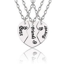Load image into Gallery viewer, Best Friend Necklace Women Crystal Heart Tai Chi Crown Best Friends Forever Necklaces Pendants Friendship BFF Jewelry Collier
