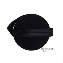 Load image into Gallery viewer, BRISTLEGRASS 5 Yard 5/8&quot; 1.5cm Solid Color FOE Fold Over Elastic Spandex Satin Band Kid Hair Headband Dress Lace Trim DIY Sewing