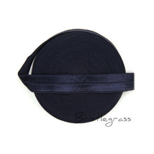 Load image into Gallery viewer, BRISTLEGRASS 5 Yard 5/8&quot; 1.5cm Solid Color FOE Fold Over Elastic Spandex Satin Band Kid Hair Headband Dress Lace Trim DIY Sewing