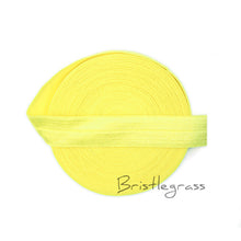 Load image into Gallery viewer, BRISTLEGRASS 5 Yard 5/8&quot; 1.5cm Solid Color FOE Fold Over Elastic Spandex Satin Band Kid Hair Headband Dress Lace Trim DIY Sewing