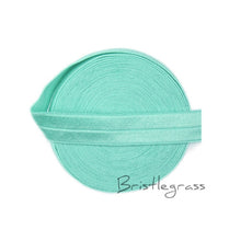 Load image into Gallery viewer, BRISTLEGRASS 5 Yard 5/8&quot; 1.5cm Solid Color FOE Fold Over Elastic Spandex Satin Band Kid Hair Headband Dress Lace Trim DIY Sewing