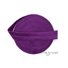 Load image into Gallery viewer, BRISTLEGRASS 5 Yard 5/8&quot; 1.5cm Solid Color FOE Fold Over Elastic Spandex Satin Band Kid Hair Headband Dress Lace Trim DIY Sewing