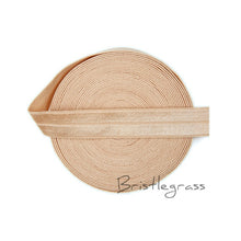 Load image into Gallery viewer, BRISTLEGRASS 5 Yard 5/8&quot; 1.5cm Solid Color FOE Fold Over Elastic Spandex Satin Band Kid Hair Headband Dress Lace Trim DIY Sewing
