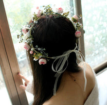 Load image into Gallery viewer, Flower Girl Crown Wedding Boho Headpiece Headband Hair Wreath