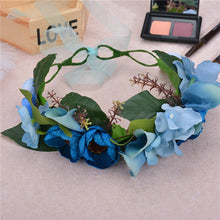 Load image into Gallery viewer, Flower Girl Crown Wedding Boho Headpiece Headband Hair Wreath