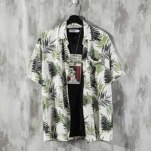 2019 Summer New Hawaii Original Tiled Beach Casual Couple Flower Shirt Travel Vacation Beach Sunscreen Shirt